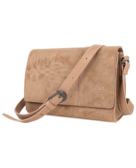 Bolso bandolera Lois Deerfield beige con referencia ARS-327678-1 y un precio de 39,55 € de la sección Bolsos de mujer