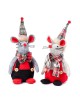 Pareja de ratoncitos navideños con bufanda y pajarita con referencia MOP-A78 y un precio de 7,60 € de la sección Regalos y ob...