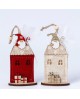 Colgantes casitas navideñas con Papá Noel en fieltro con referencia MOP-NW68 y un precio de 1,60 € de la sección Regalos y ob...