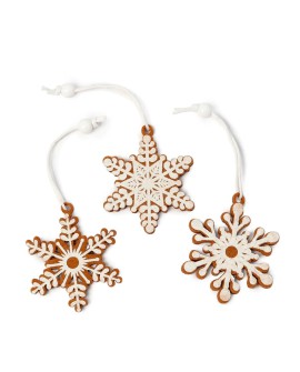 Colgantes copos de nieve en fieltro – Pack 12 unidades con referencia MOP-NA167 y un precio de 6,25 € de la sección Regalos y...