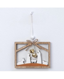Colgantes de pesebre en madera con cascabel – Pack 4 con referencia MOP-NW72 y un precio de 7,70 € de la sección Regalos y ob...