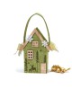 Cesta navideña en fieltro con forma de casita verde con referencia MOP- NA153 y un precio de 3,50 € de la sección Regalos y o...