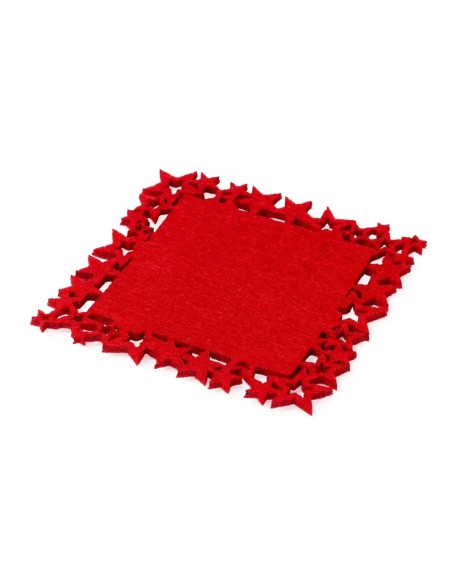 Pack 6 posavasos navideños de fieltro rojo con estrellas con referencia MOP-NA472 y un precio de 1,62 € de la sección Regalos...