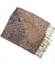 Pashmina boho azul y beige con flecos con referencia TAN-03621651 y un precio de 20,30 € de la sección Pañuelos y gorros de m...