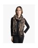 Bufanda negra y beige con estampado cebra y leopardo con referencia TAN-03621933/1 y un precio de 20,30 € de la sección Pañue...