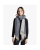 Pashmina reversible azul claro y azul jean con efecto crinkle con referencia TAN-03621939/3 y un precio de 27,10 € de la secc...