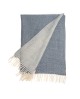 Pashmina reversible azul claro y azul jean con efecto crinkle con referencia TAN-03621939/3 y un precio de 27,10 € de la secc...