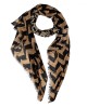 Foulard estampado zigzag y pata de gallo en verde o beige con referencia TAN-03621982 y un precio de 11,25 € de la sección Pa...