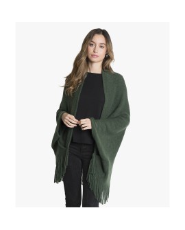 Chaleco tejido verde oscuro con bolsillos y flecos con referencia TAN-03622002/1 y un precio de 36,10 € de la sección Pañuelo...
