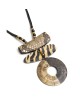 Collar largo ajustable con piezas animal print y aro dorado con referencia TAN-04370264 y un precio de 20,30 € de la sección ...
