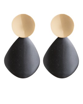 Pendientes articulados en dos piezas – Negro/Dorado y Negro/Plateado con referencia TAN-06284963 y un precio de 5,60 € de la ...