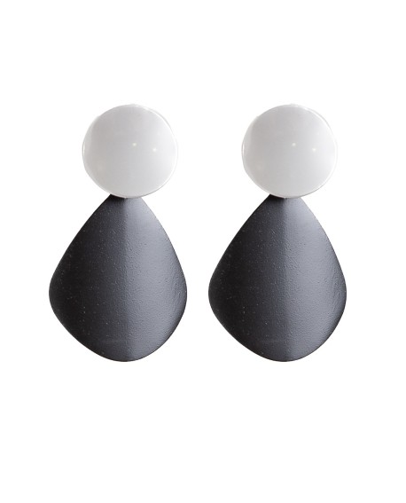 Pendientes articulados en dos piezas – Negro/Dorado y Negro/Plateado con referencia TAN-06284963 y un precio de 5,60 € de la ...