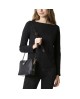 Bandolerita negra animal print efecto cebra con tres compartimentos con referencia TAN- 05060066/1 y un precio de 38,40 € de ...