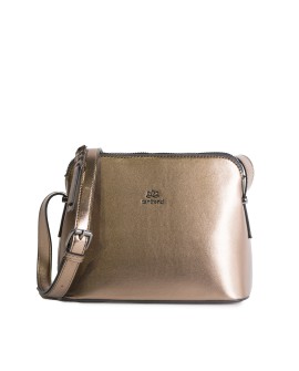 Bolso bandolera dorado cobrizo metalizado con asa regulable con referencia TAN-05060053/2 y un precio de 31,60 € de la secció...