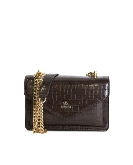 Bolsito cocodrilo marrón con cadena dorada con referencia TAN-05060047/2 y un precio de 37,50 € de la sección Bolsos de mujer