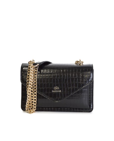 Bolsito cocodrilo negro con cadena dorada con referencia TAN-05060047 y un precio de 37,50 € de la sección Bolsos de mujer