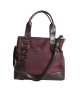 Bolso shopping mediano burdeos con asas y bandolera con referencia TAN-05060041/1 y un precio de 49,65 € de la sección Bolsos...