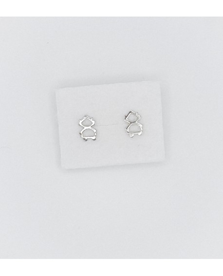 Pendientes de fallera calada en plata de ley