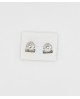 Pendientes peineta fallera grandes en plata