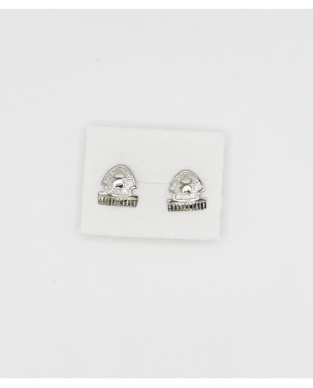 Pendientes peineta fallera grandes en plata