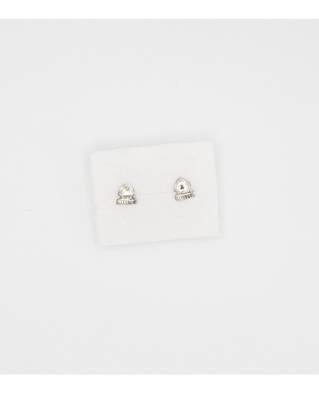 Pendientes peineta fallera pequeños en plata