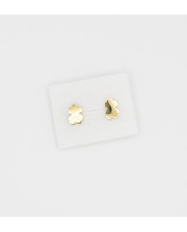 Pendientes silueta de fallera en oro