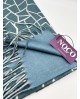 Pashmina reversible fisuras azul petroleo – Noco Complementos con referencia NOC-25225a y un precio de 21,50 € de la sección ...
