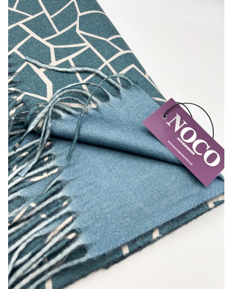 Pashmina reversible fisuras azul petroleo – Noco Complementos con referencia NOC-25225a y un precio de 21,50 € de la sección ...