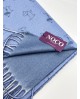 Pashmina perritos azul – Noco Complementos con referencia NOC-P25224 y un precio de 21,50 € de la sección Pañuelos y gorros d...