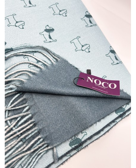 Pashmina perritos verde – Noco Complementos con referencia NOC-P25224 y un precio de 21,50 € de la sección Pañuelos y gorros ...