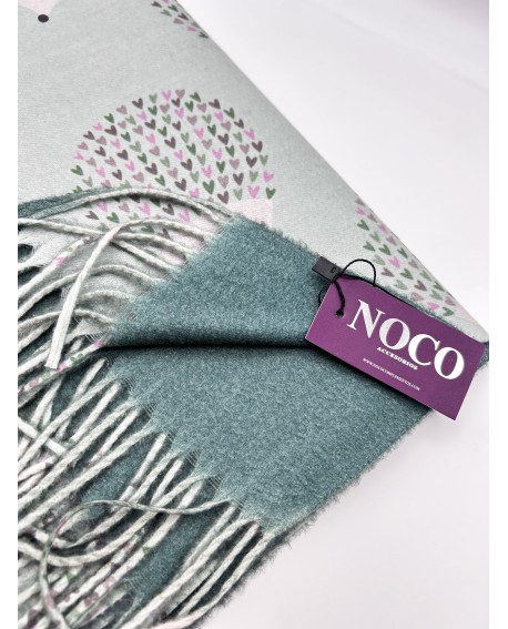 Pashmina erizos verde – Noco Complementos con referencia NOC-P25233V y un precio de 21,50 € de la sección Pañuelos y gorros d...