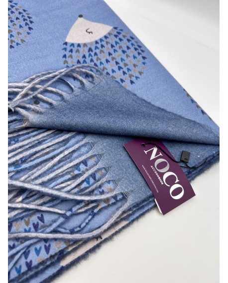 Pashmina erizos azul – Noco Complementos con referencia NOC-P25233 A y un precio de 21,50 € de la sección Pañuelos y gorros d...