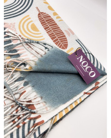 Pashmina iconos minimalistas petróleo – Noco Complementos con referencia NOC-P25221 P y un precio de 21,50 € de la sección Pa...