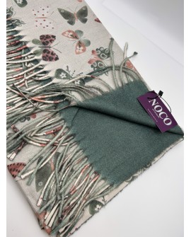 Pashmina mariposas petróleo – Noco Complementos con referencia NOC-P25220 P y un precio de 21,50 € de la sección Pañuelos y g...