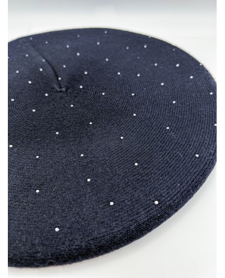 Boina joya de lana negra – Noco Complementos con referencia NOC-G25209 N y un precio de 21,70 € de la sección Pañuelos y gorr...