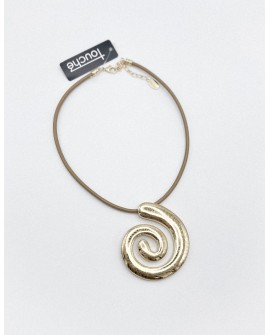 Gargantilla espiral dorada Touche con referencia TOU-espiral o y un precio de 27,00 € de la sección bisutería mujer