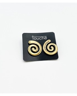 Pendientes espiral dorados Touche con referencia TOU-pend. espiral o y un precio de 16,50 € de la sección bisutería mujer