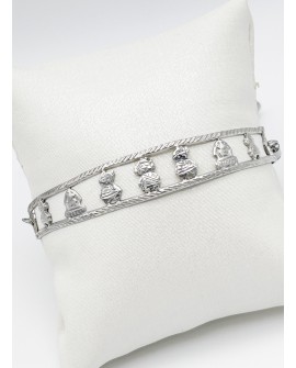 Pulsera fallera con figuras y cordón ajustable
