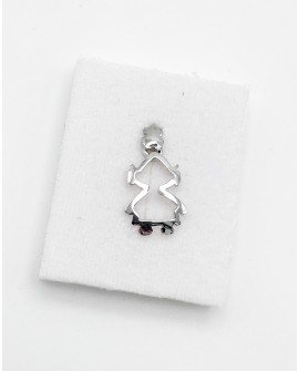 Colgante de fallera calada en plata de ley