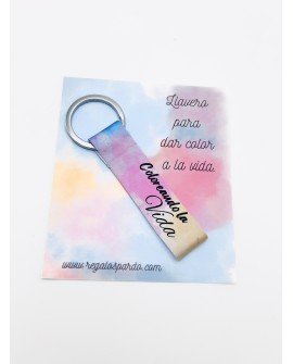Llavero de tela “Coloreando la vida”