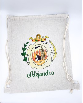 Saco mochila personalizable acabado natural. con referencia PAR-mochila pers. NA y un precio de 3,05 € de la sección regalos ...