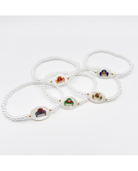 Pulsera de perlas con nácar grabada. con referencia FAL-Pulsera PN y un precio de 2,90 € de la sección regalos para comisione...