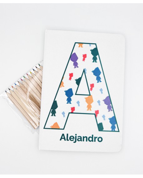 Libreta fallera personalizable con lápices – Regalos falleros
