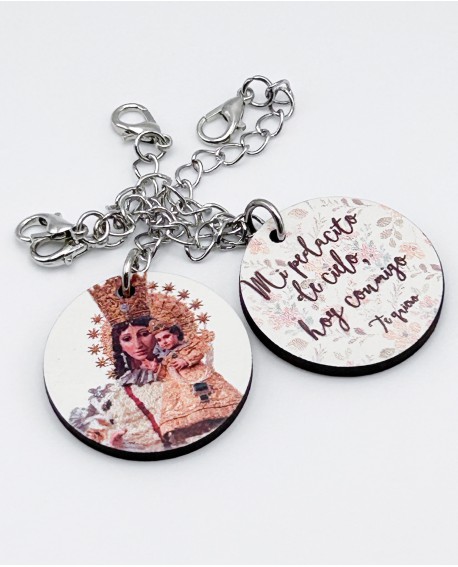 Medalla de madera para ramo – “Mi pedacito de cielo”