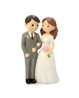 Figura de tarta novios románticos resina moderna con referencia MOP-Y111 y un precio de 18,00 € de la sección figura de tarta...