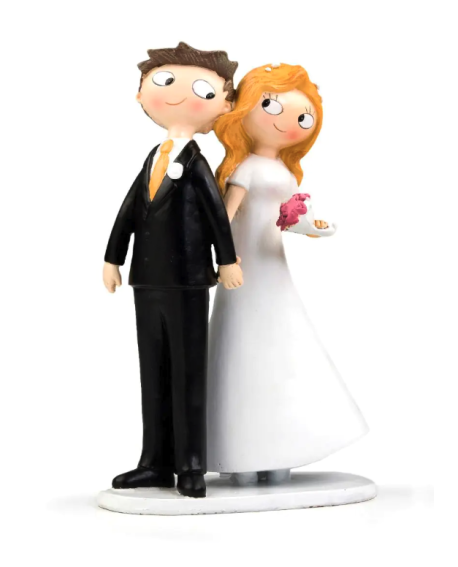 Figura de tarta novios divertida resina original con referencia MOP-Y337 y un precio de 26,00 € de la sección figura de tarta...
