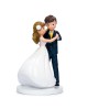 Figura de tarta novios bailando resina romántica con referencia MOP-Y106 y un precio de 21,00 € de la sección figura de tarta...