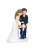 Figura de tarta boda con hijo familia resina con referencia MOP-Y110.2 y un precio de 24,50 € de la sección figura de tarta d...