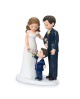 Figura de tarta boda con hijo familia resina con referencia MOP-Y110.2 y un precio de 24,50 € de la sección figura de tarta d...