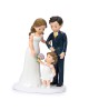 Figura de tarta boda con hija familia resina con referencia MOP-Y110.3 y un precio de 24,50 € de la sección figura de tarta d...